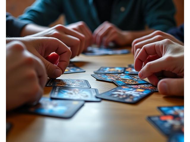 Mana Marauders card game in play