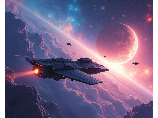 Cover art of 'Astral Armada' - a colorful space opera