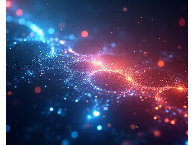Abstract art for 'Quantum Echoes' game