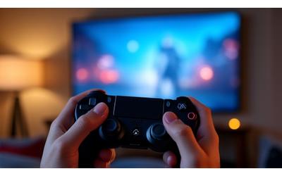 Person playing a game on a console controller